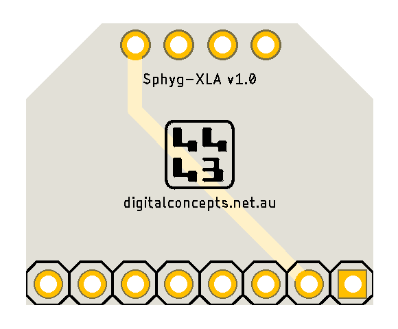 I2C-SXLA PCB Bottom
